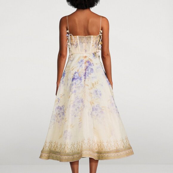 ZIMMERMANN Dawning Picnic Midi Dress In Floral Print - Picture 3 of 13